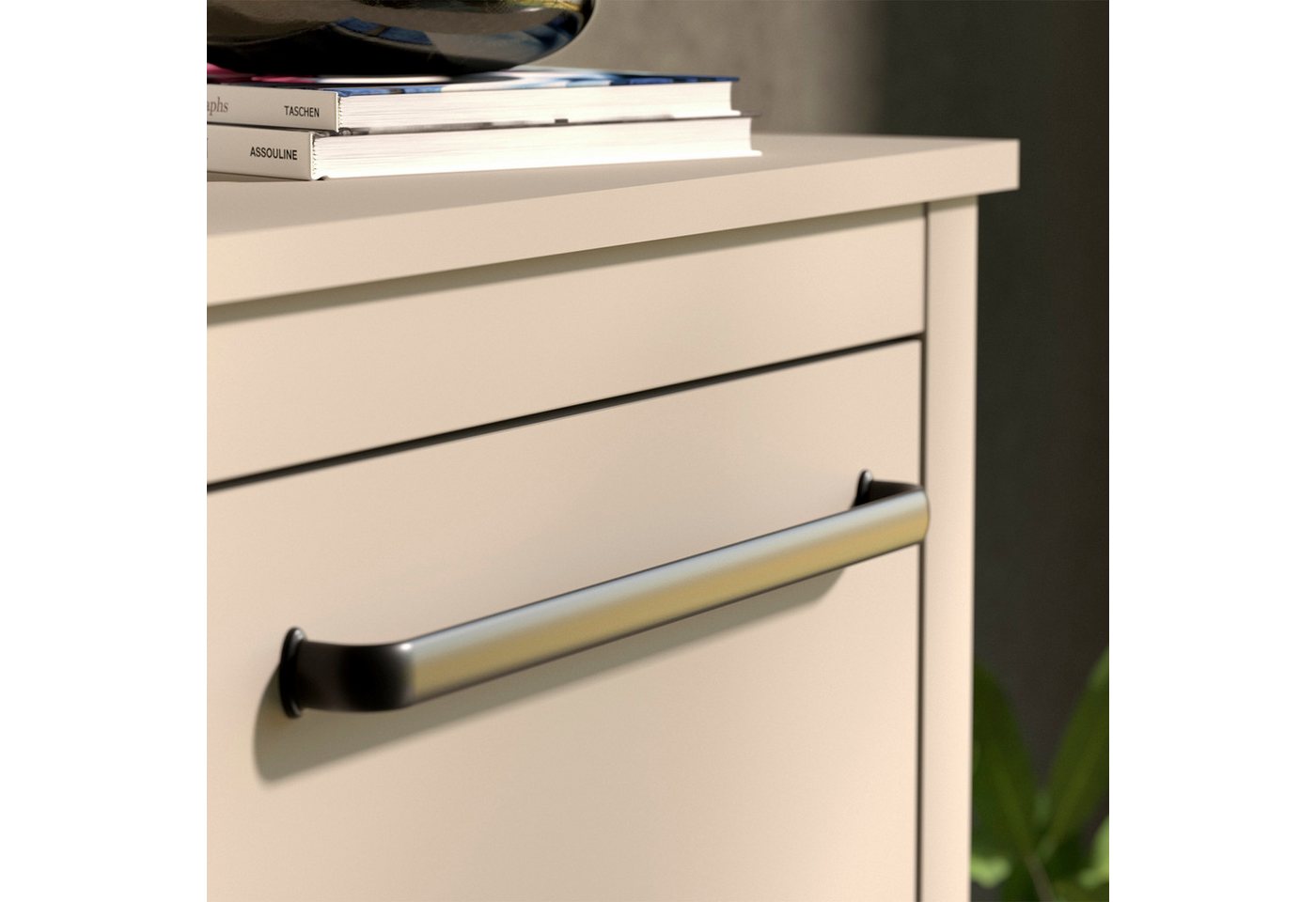 SO-TECH® Möbelgriff Bügelgriff SADA BA 160 - 320 mm, inkl. Schrauben (1-St), BA 320 mm Schwarz pulverbeschichtet von SCHÜCO ALU COMPETENC – Bild 5 von 5
