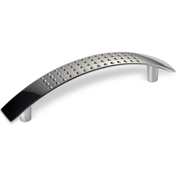 SO-TECH® Möbelgriff DICO, Aluminium, Höhe 27 mm, Breite 16 mm (1-St), Länge 124 mm, Bohrlochabstand (BA): 96 mm, Chrom poliert
