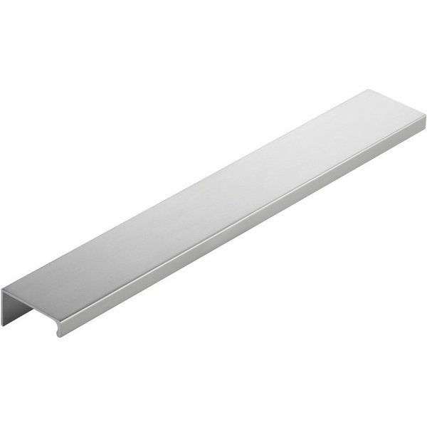 SO-TECH® Möbelgriff Griffleiste SW120 Länge 230 mm Chrom matt (10-St), Profilgriff zur rückwärtigen Frontinnenseiten Montage