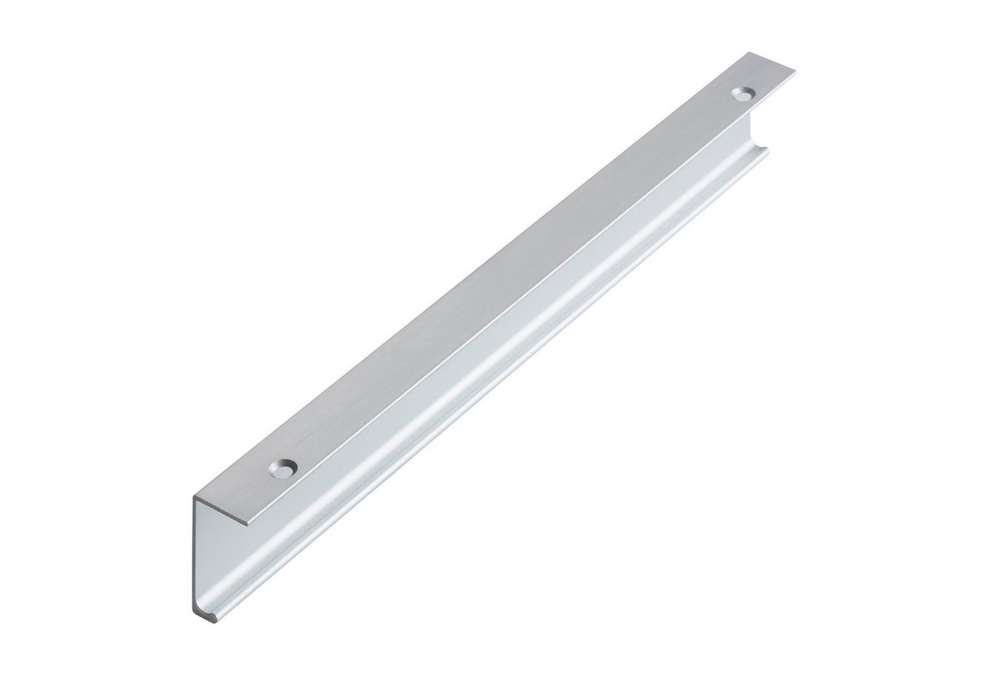 SO-TECH® Möbelgriff Griffleiste SW120 Länge 230 mm Chrom matt (10-St), Profilgriff zur rückwärtigen Frontinnenseiten Montage – Bild 3 von 5
