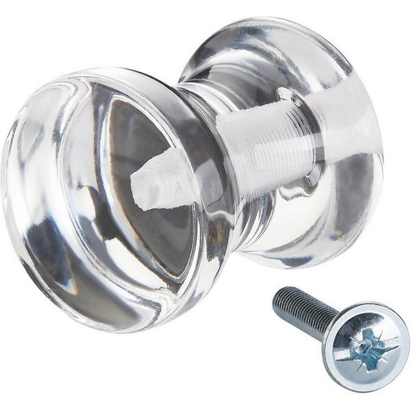 SO-TECH® Möbelgriff Möbelknopf FENJA BA 32 - 192 mm, inkl. Schrauben (1-St), Möbelknopf transparent 35 x 29 mm von SCHÜCO ALU COMPETENCE