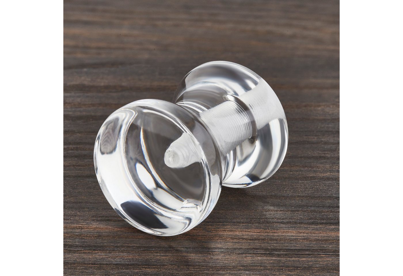 SO-TECH® Möbelgriff Möbelknopf FENJA BA 32 - 192 mm, inkl. Schrauben (1-St), Möbelknopf transparent 35 x 29 mm von SCHÜCO ALU COMPETENCE – Bild 2 von 5