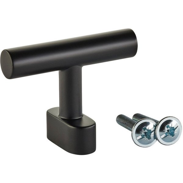 SO-TECH® Möbelgriff Möbelknopf T-BAR BA 16 mm, inkl. Schrauben (1-St), schwarz von SCHÜCO ALU COMPETENCE