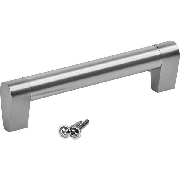 SO-TECH® Möbelgriff Schubladengriff SW161 Ø 18 mm Edelstahloptik (1-St), Bohrlochabstand (BA) 128 mm, Gesamtlänge 144 mm