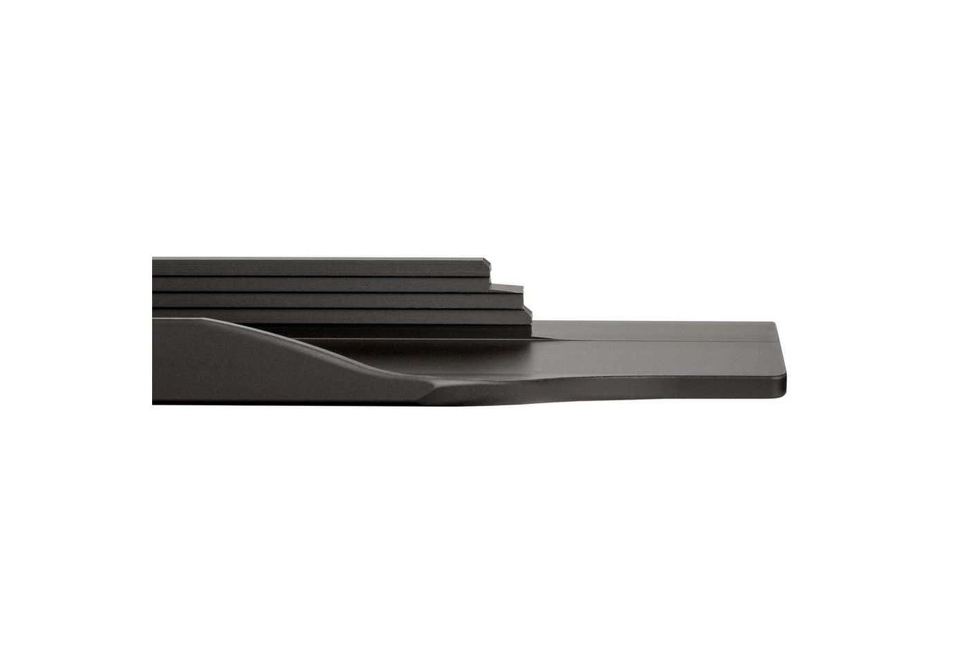 SO-TECH® Möbelgriff Schüco KONTUR Griffleiste mit Harpunensteg-Montage, ZUM EINFRÄSEN Länge 145 mm, Farbe schwarz gebürstet – Bild 4 von 5