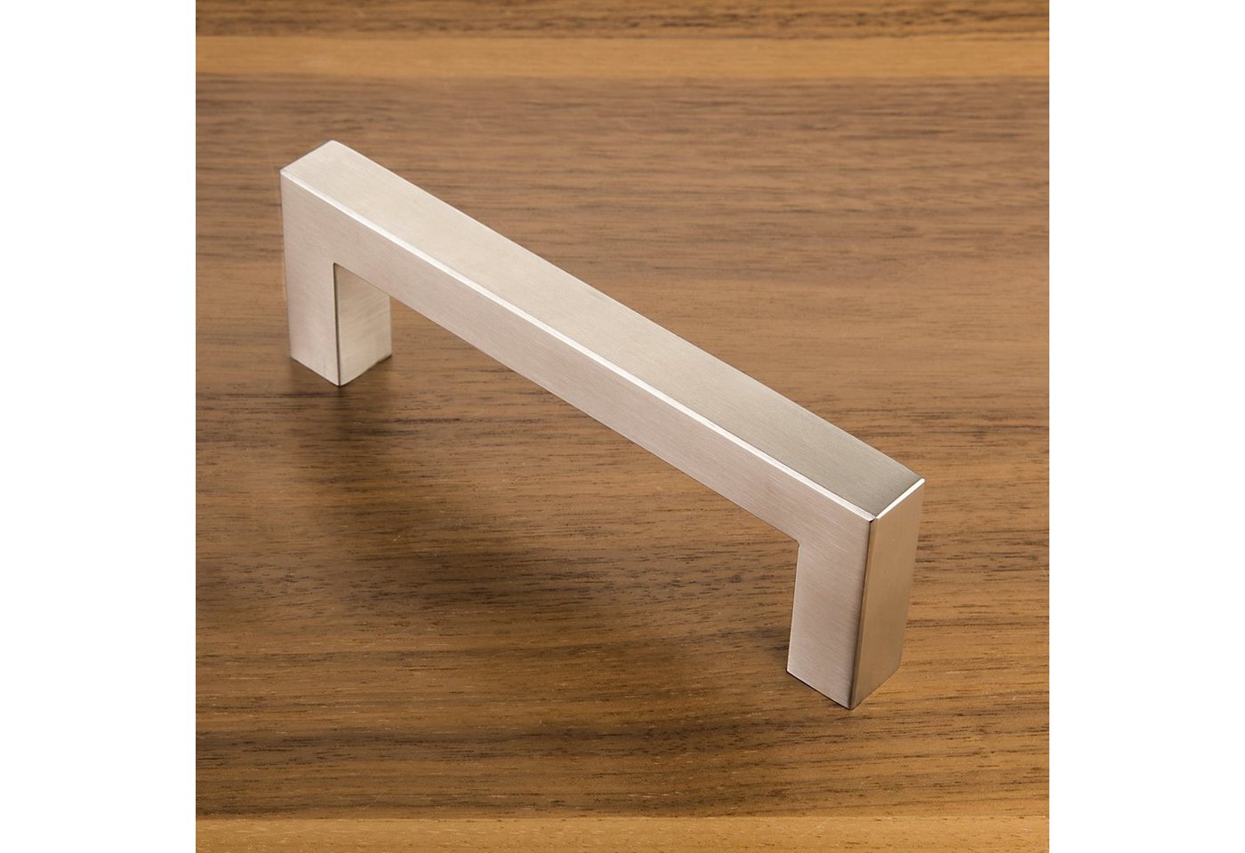 SO-TECH® Möbelgriff Stangengriff E3 echt Edelstahl 15 x 15 mm BA 128 - 800 mm, Lochabstand 96 mm - inkl. Schrauben – Bild 2 von 5