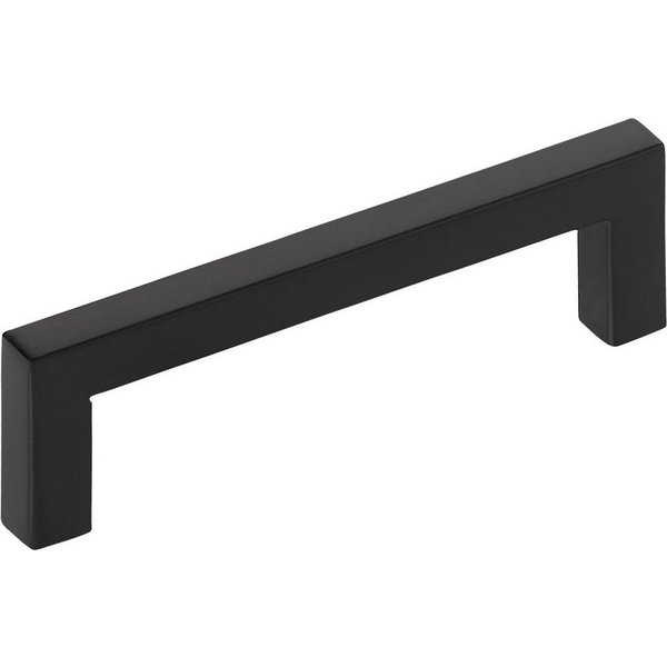 SO-TECH® Möbelgriff Stangengriff E8, aus echt Edelstahl, Profil eckig 10x10 mm (1-St), schwarz matt, Bohrlochabstand 96 mm, mit Schrauben