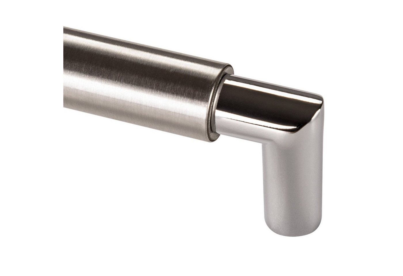 SO-TECH® Möbelgriff Stangengriff E9 echt Edelstahl Ø 16 mm BA 128 - 640 mm (1-St), Bohrlochabstand (BA) 128 mm, silber, inkl. Schrauben – Bild 2 von 5
