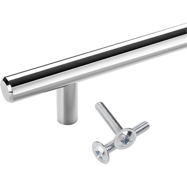 SO-TECH® Möbelgriff Stangengriff G11 Chrom poliert Ø 12 mm BA 64 - 480 mm, Bohrlochabstand 64 mm, Länge 124 mm, incl. Schrauben