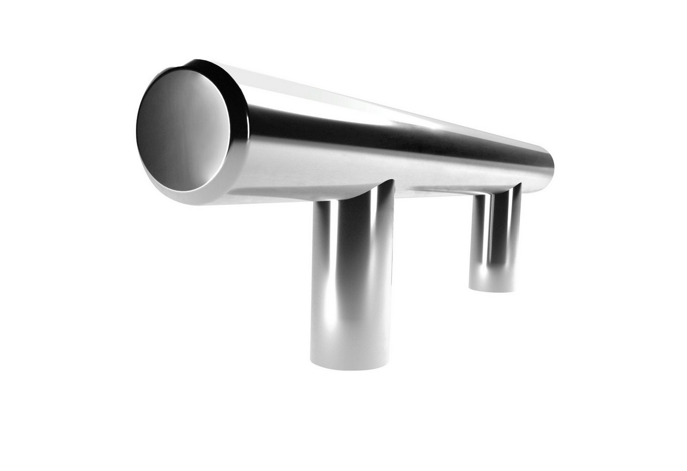 SO-TECH® Möbelgriff Stangengriff G11 Chrom poliert Ø 12 mm BA 64 - 480 mm, Bohrlochabstand 64 mm, Länge 124 mm, incl. Schrauben – Bild 2 von 5