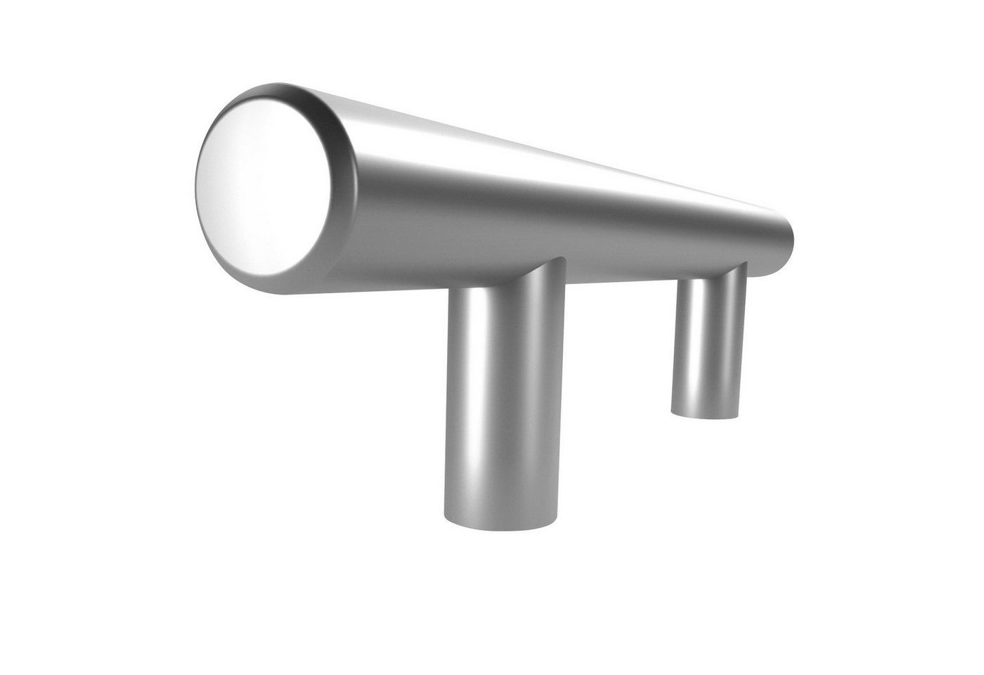 SO-TECH® Möbelgriff Stangengriff G12 Chrom matt Ø 12 mm BA 64 - 480 mm, Lochabstand 64 mm - inkl. Schrauben – Bild 2 von 5
