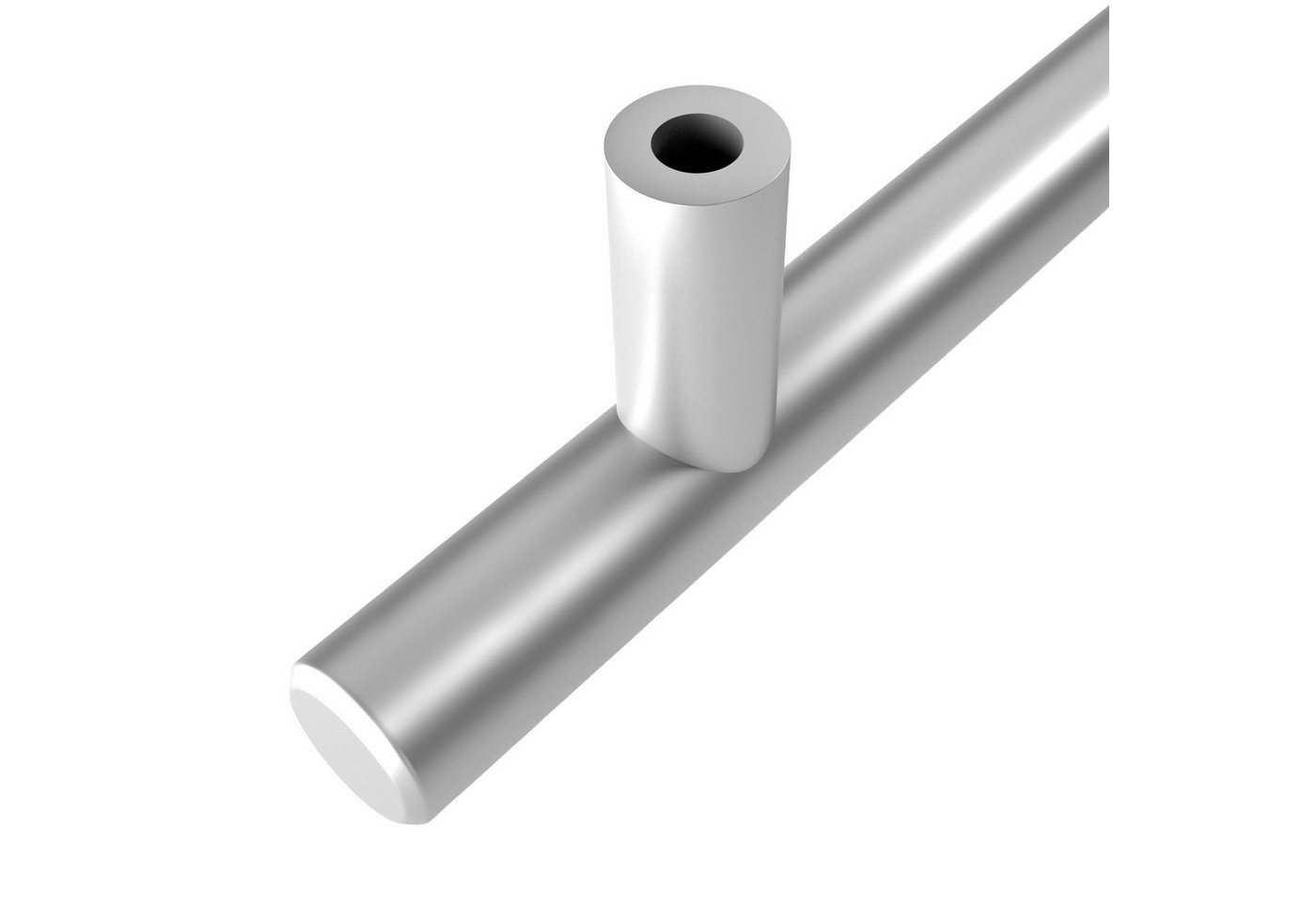 SO-TECH® Möbelgriff Stangengriff G12 Chrom matt Ø 12 mm BA 64 - 480 mm, Lochabstand 64 mm - inkl. Schrauben – Bild 4 von 5