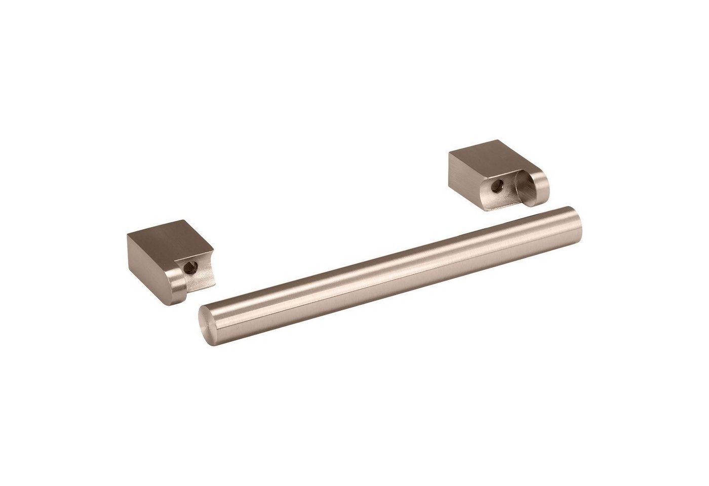 SO-TECH® Möbelgriff Stangengriff G15 Edelstahloptik Durchmesser 14 mm Höhe 35 mm, Bohrlochabstand (BA) 160 mm, inkl. Schrauben – Bild 2 von 5