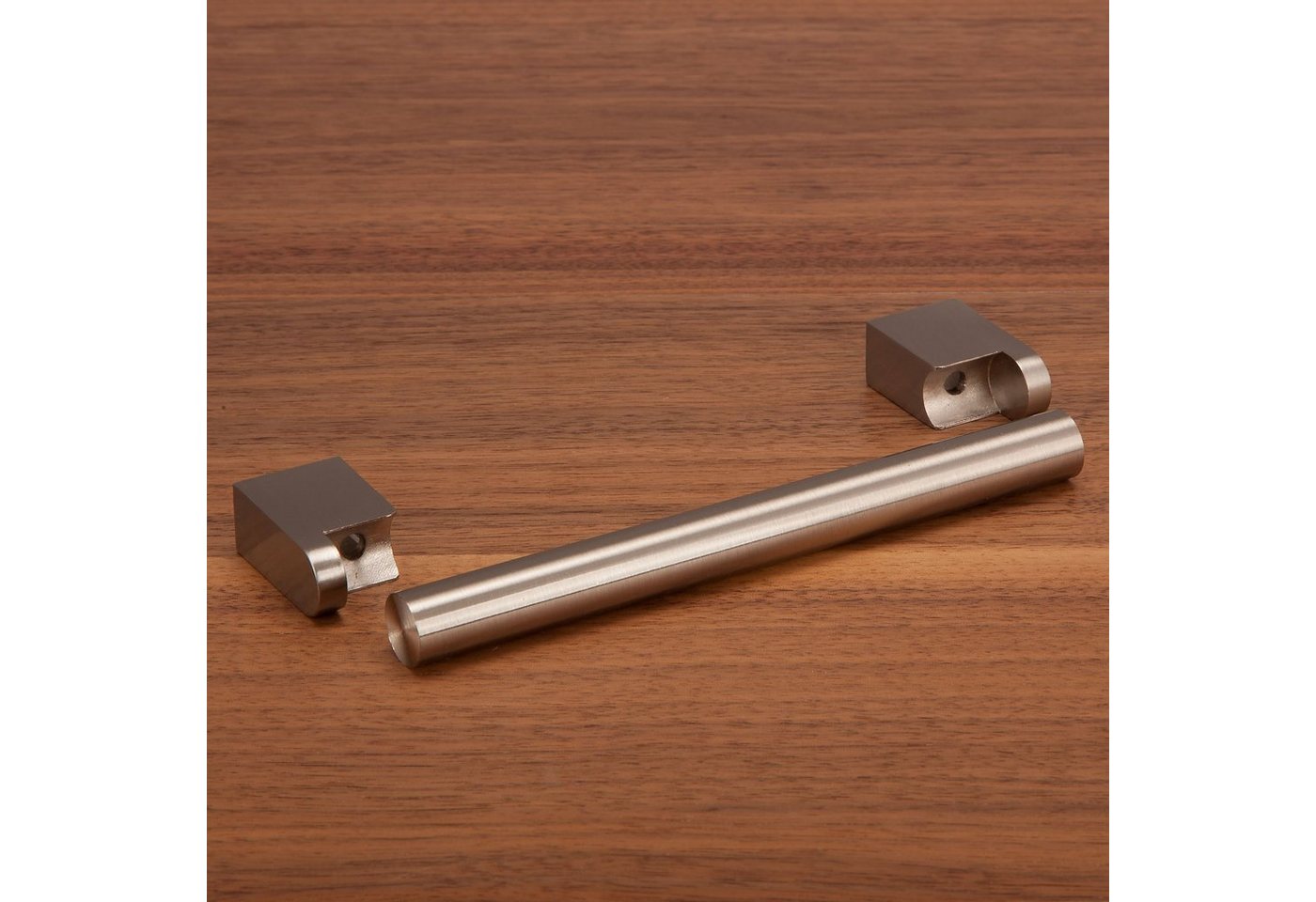 SO-TECH® Möbelgriff Stangengriff G15 Edelstahloptik Durchmesser 14 mm Höhe 35 mm, Bohrlochabstand (BA) 160 mm, inkl. Schrauben – Bild 4 von 5