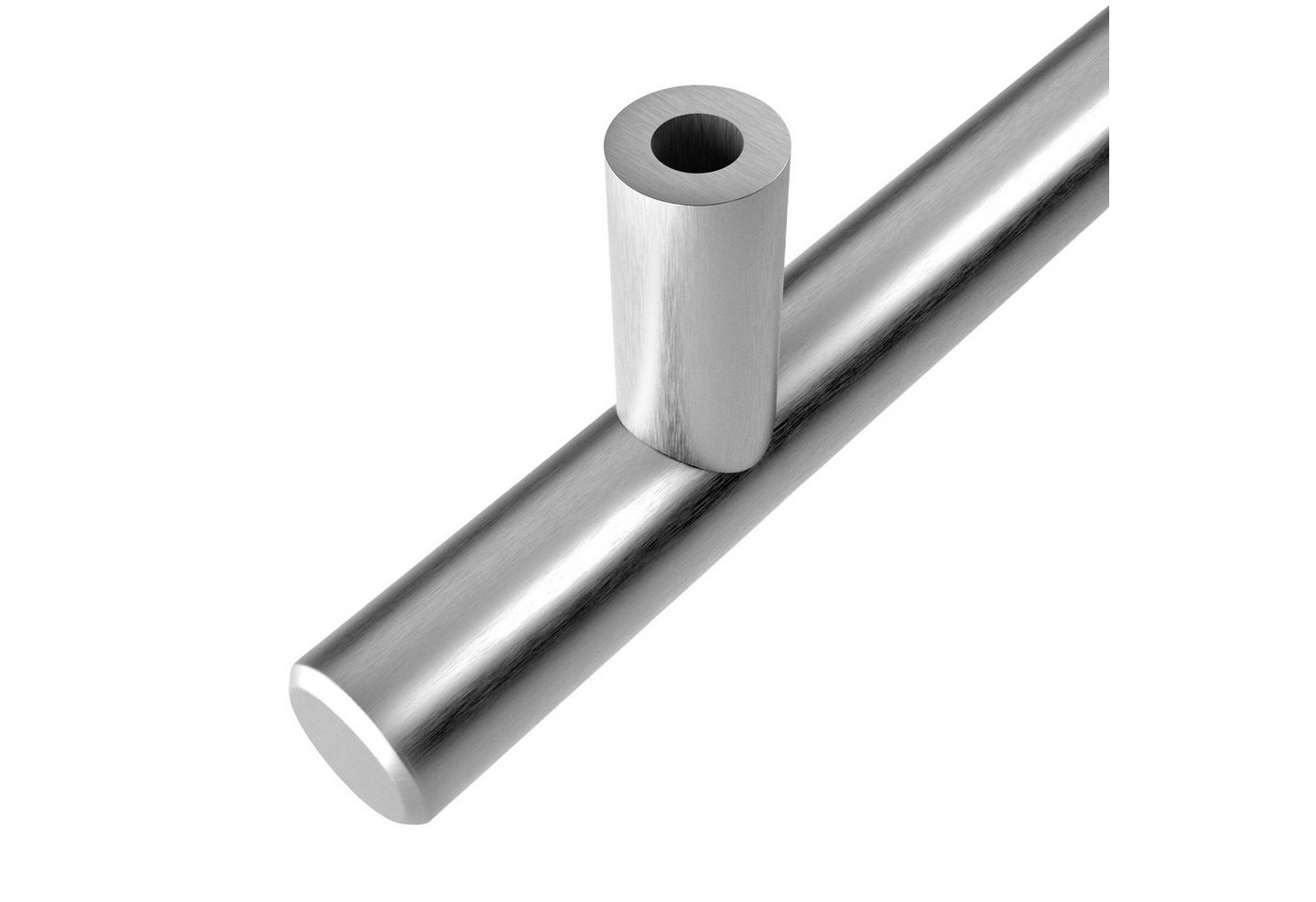 SO-TECH® Möbelgriff Stangengriff G18 Ø 10 mm echt Edelstahlrohr BA 128 - 320 mm, Lochabstand 128 mm, inkl. Schrauben – Bild 3 von 5