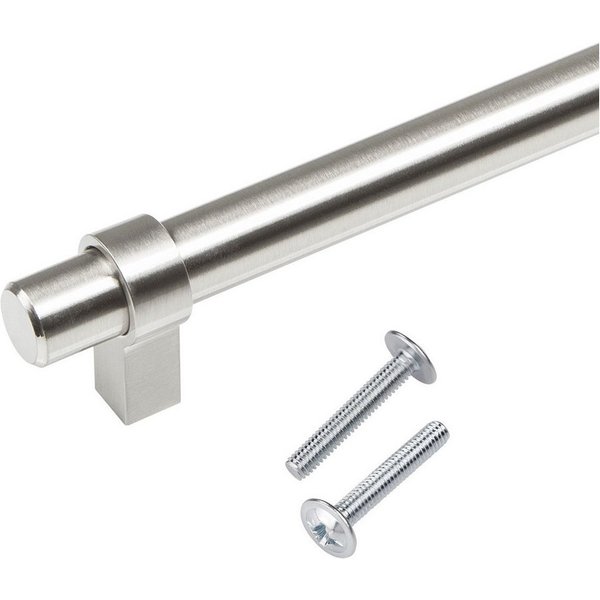 SO-TECH® Möbelgriff Stangengriff G20, Durchm. 14 mm, verschiedene Längen (1-St), Edelstahloptik, Lochabstand 128 mm, 1 Griff mit Schrauben