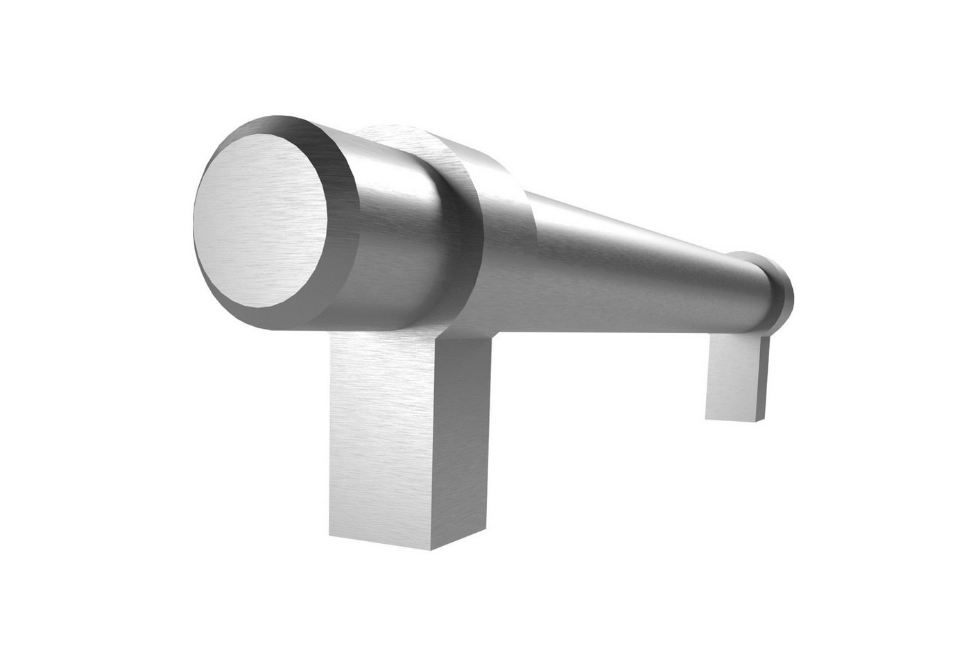SO-TECH® Möbelgriff Stangengriff G20, Durchm. 14 mm, verschiedene Längen (1-St), Edelstahloptik, Lochabstand 128 mm, 1 Griff mit Schrauben – Bild 2 von 5