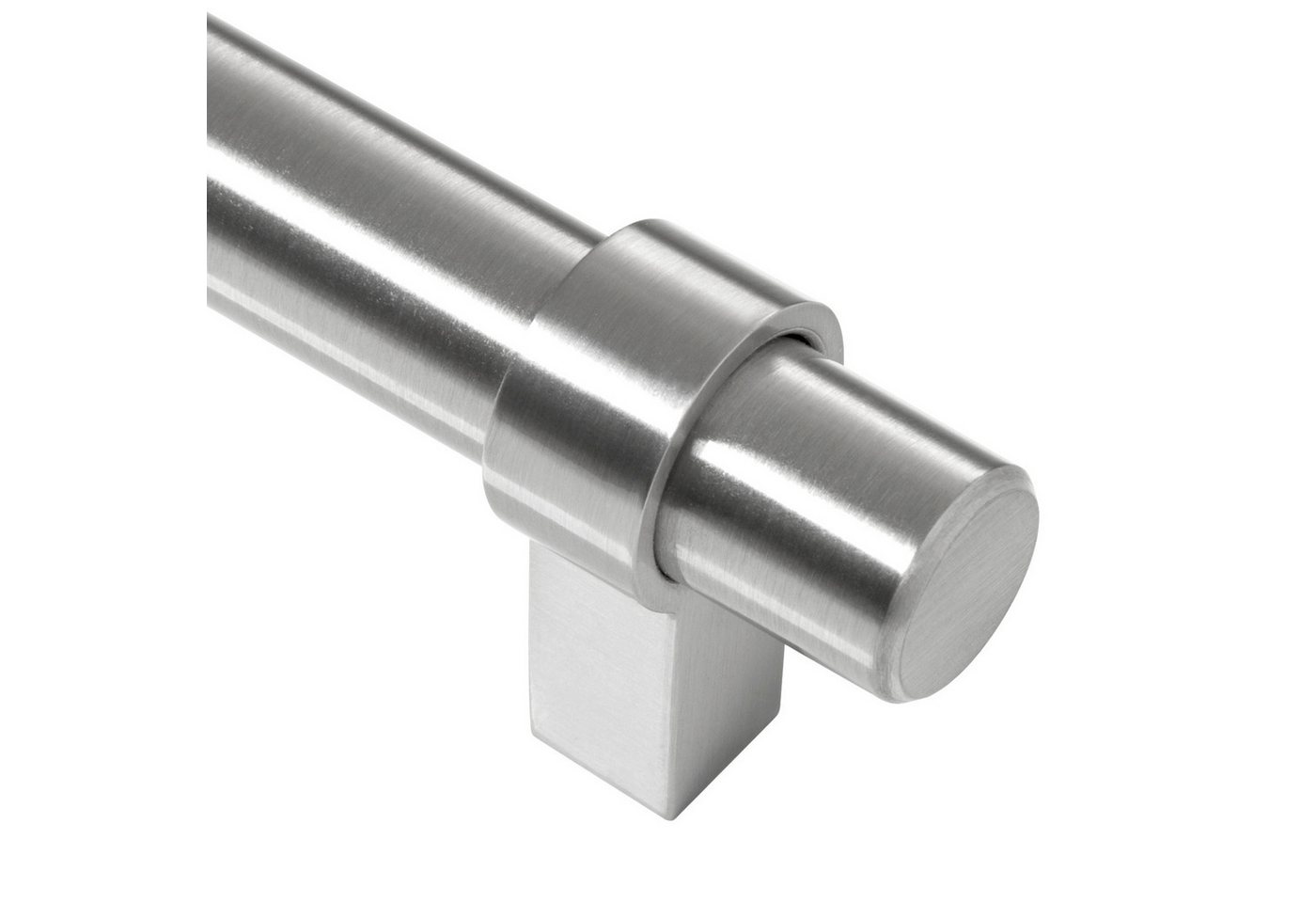 SO-TECH® Möbelgriff Stangengriff G20, Durchm. 14 mm, verschiedene Längen (1-St), Edelstahloptik, Lochabstand 128 mm, 1 Griff mit Schrauben – Bild 3 von 5