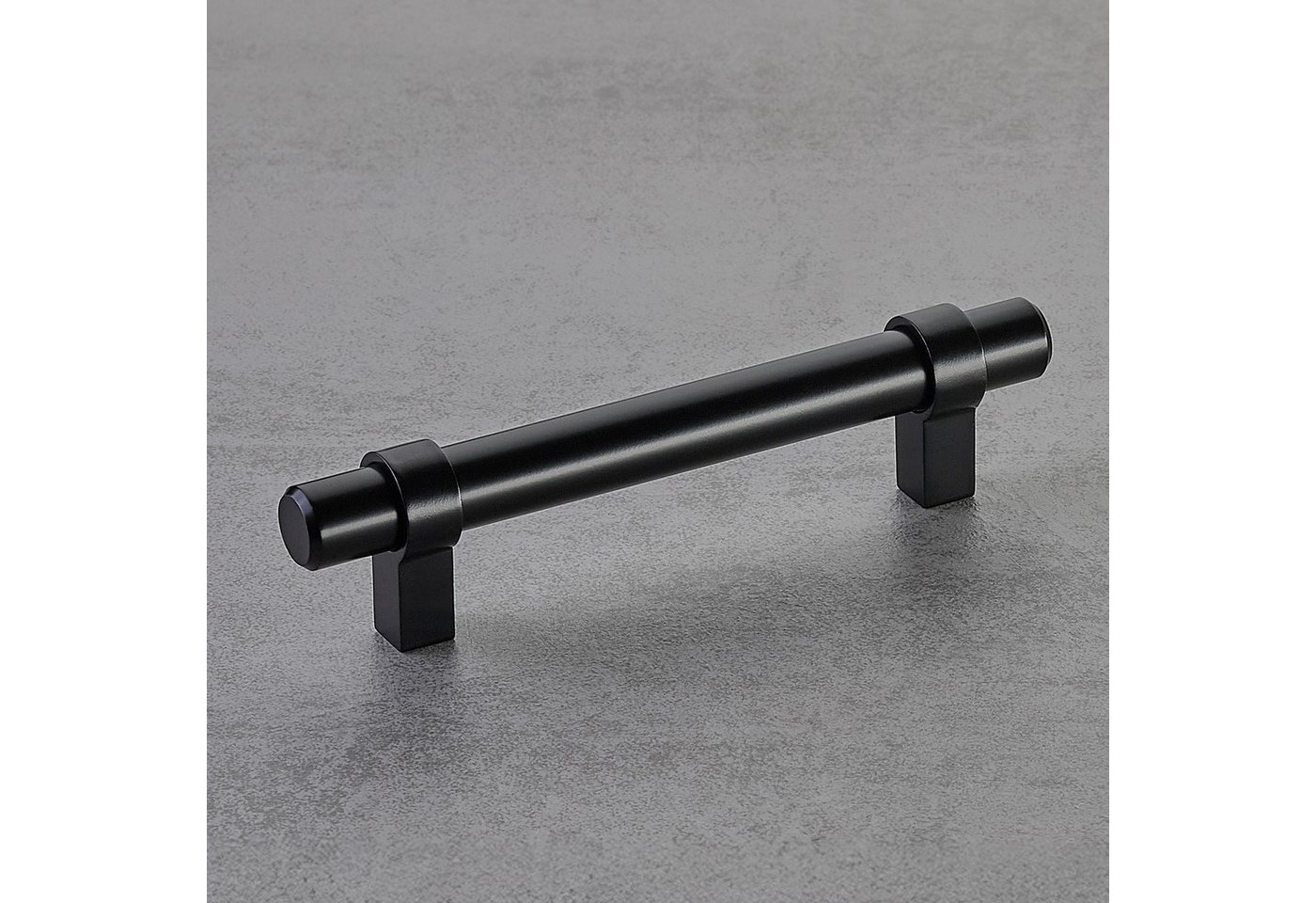 SO-TECH® Möbelgriff Stangengriff G20, Durchm. 14 mm, verschiedene Längen (10-St), schwarz matt, Lochabstand 96 mm, 10 Griffe mit Schrauben – Bild 2 von 5