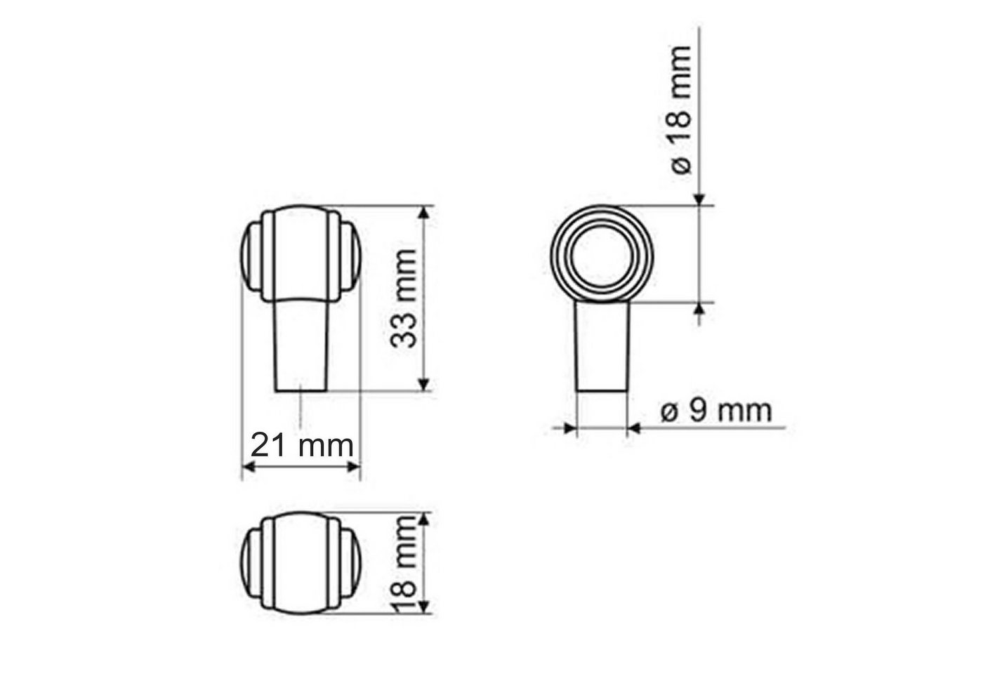 SO-TECH® Möbelgriff Stilgriff ALTHEA Altmessingoptik BA 96 - 480 mm - incl. Schr, Küchenknopf - inkl. Schrauben – Bild 4 von 5