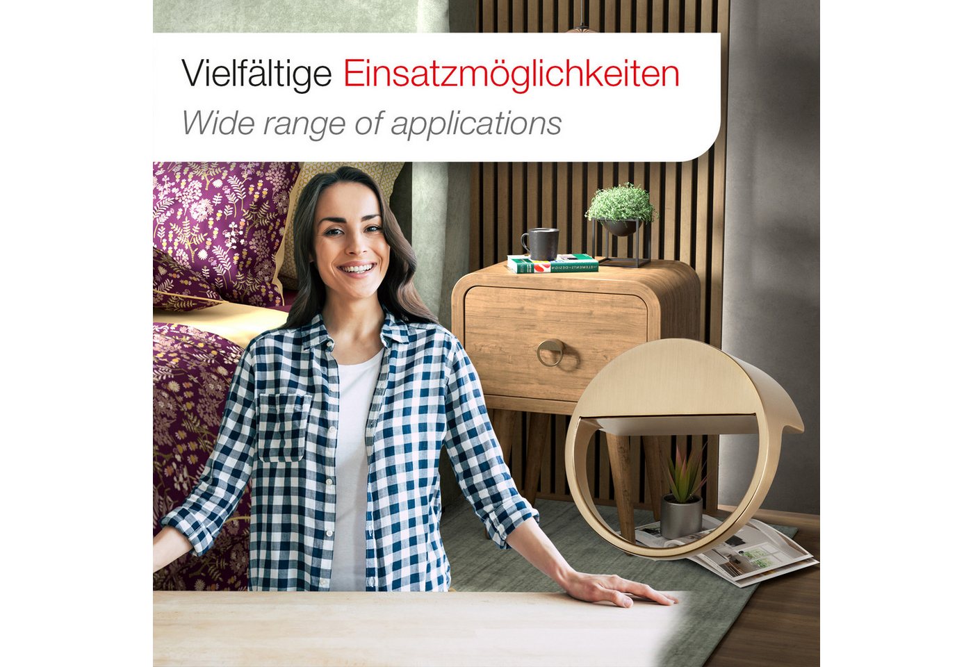 SO-TECH® Möbelgriff ZEN BA 32 mm Möbelknopf Ø 59 mm, Tiefe 29 mm (1-St), Knopfgriff Gold matt gebürstet – Bild 3 von 5