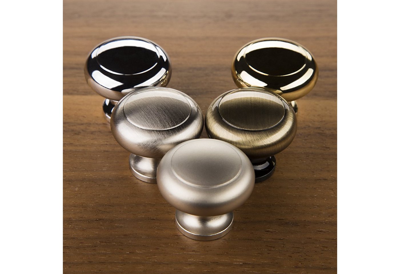 SO-TECH® Möbelknopf Knopfgriff K-03 Ø 32 mm, Küchenknopf Möbelknauf Knopf Knauf - incl. Schraube – Bild 5 von 5