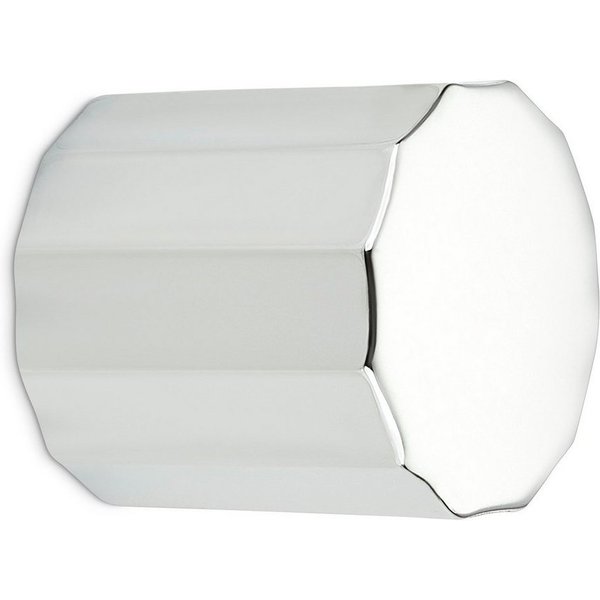 SO-TECH® Möbelknopf Möbelknauf SW89 Ø 20 mm Chrom poliert, Küchenknopf zwölfeckig modern incl. Schraube