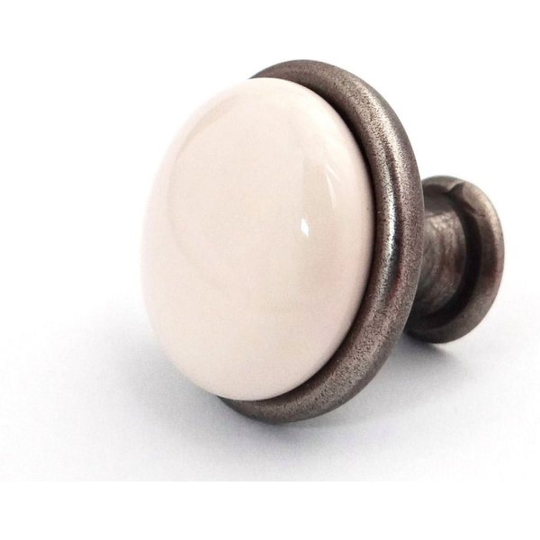 SO-TECH® Möbelknopf Porzellanknopf KARI Altsilber mit verschiedenen Dekoren, mit verschiedenen Dekoren antik vintage Landhausstil - incl.