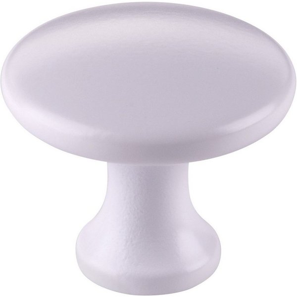 SO-TECH® Möbelknopf Schrankknopf DENISE Ø 29 mm Höhe 25 mm (1-St), Zinkdruckguss, weiß matt, inkl. Befestigungsschraube