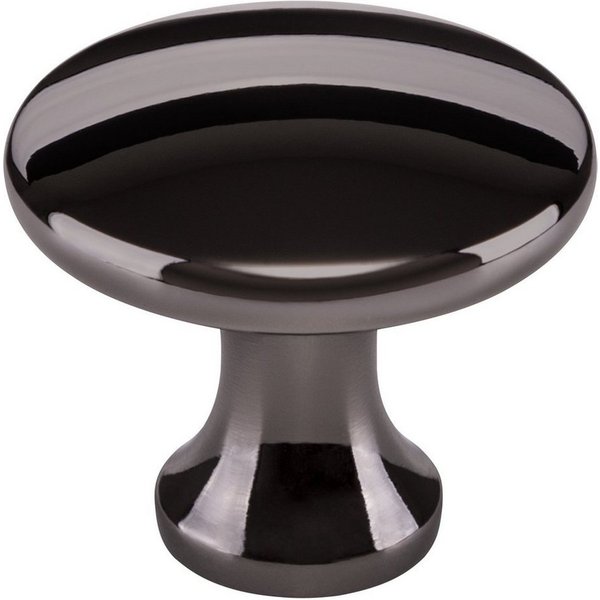 SO-TECH® Möbelknopf Schrankknopf DENISE Ø 29 mm Höhe 25 mm (1-St), Zinkdruckguss, schwarz verchromt, inkl. Befestigungsschraube