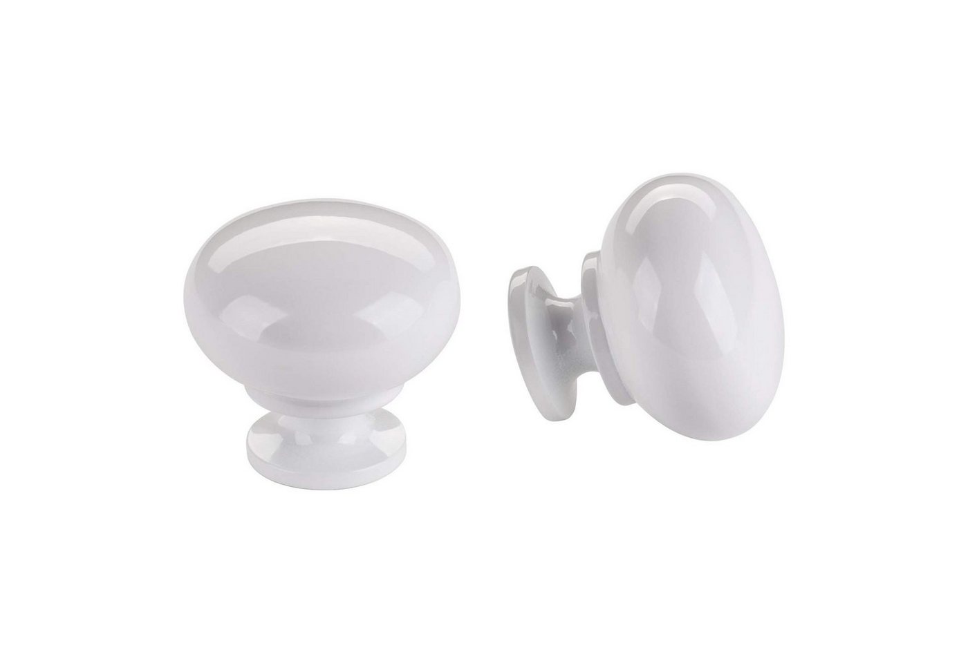 SO-TECH® Möbelknopf Schrankknopf OSCAR Ø 32,5 mm rund (1-St), weiß glänzend inkl. Befestigungsschraube – Bild 2 von 5