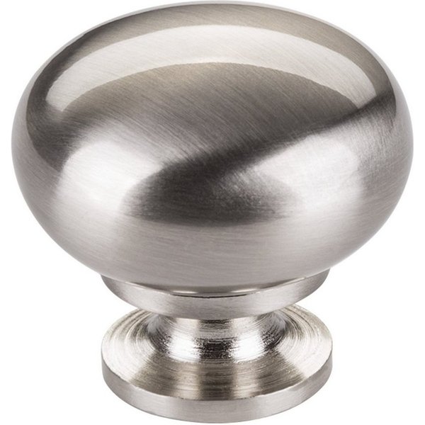 SO-TECH® Möbelknopf Schrankknopf OSCAR Ø 32,5 mm rund (1-St), Edelstahloptik inkl. Befestigungsschraube