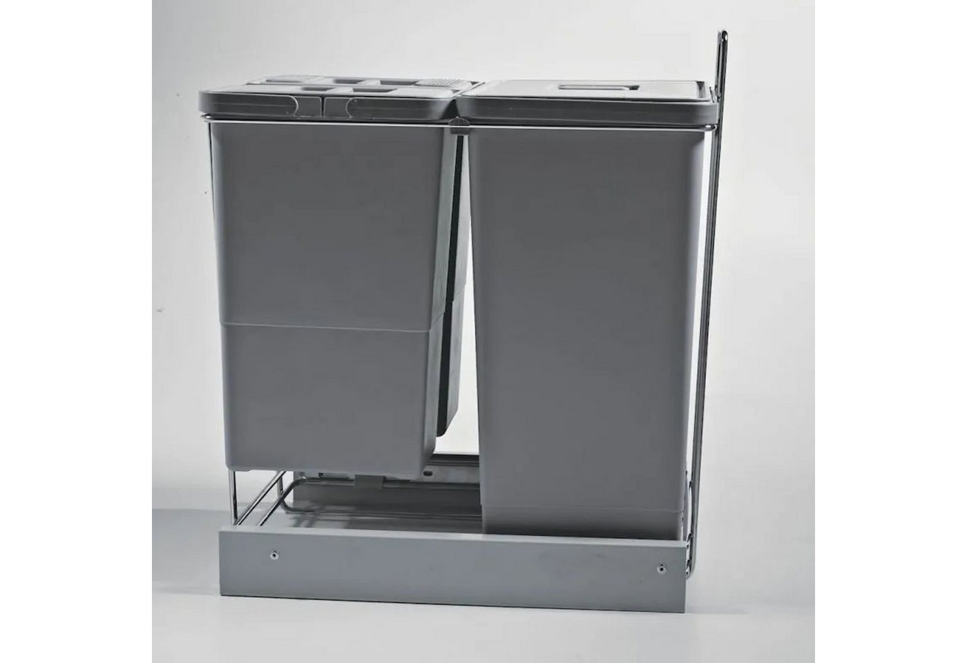 SO-TECH® Mülleimer Abfallsammler Ecofil 8+8+8L mit Deckel, Einbaumülleimer für Korpusbreite ab 30 cm – Bild 3 von 5