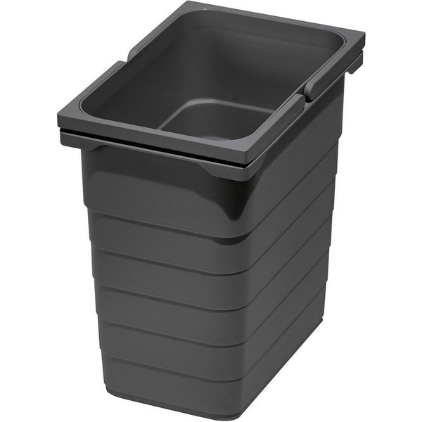 SO-TECH® Mülleimer eins2vier Abfallsammler Höhe: 310 mm, Volumen 8 Liter 153 x 230 mm dunkelgrau 5050