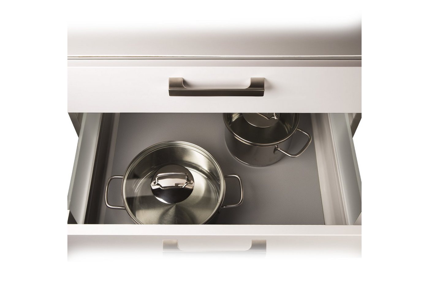 SO-TECH® Schubladeneinsatz Schubladenmatte Orga-Grip Einlegematte silbergrau, für Blum Schubladen mit Breiten 182 - 1082 mm – Bild 2 von 5
