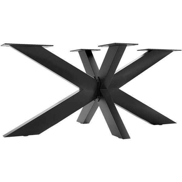 SO-TECH® Tischgestell SPIDER Schwerlast belastbar bis 250 kg, einfache Montage (1-St), Tischfuß für Couchtisch, schwarz, 98 x 58 x 43 cm