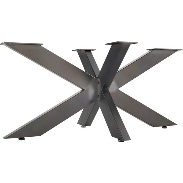 SO-TECH® Tischgestell SPIDER Schwerlast belastbar bis 500 kg, einfache Montage, für Couchtisch Sofatisch, used look, H430 x B580 x L980 mm