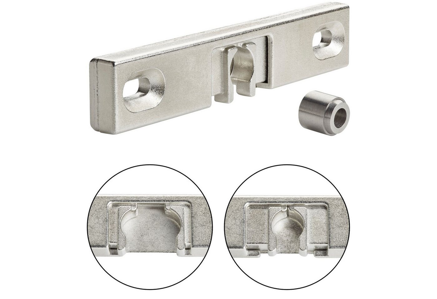SO-TECH® Türbeschlag Fensterschnäpper Balkontürschnäpper Universalschnäpper, Balkontür Schnäpper Zuhaltekraft V1: 9,5N-10,5N – Bild 4 von 5