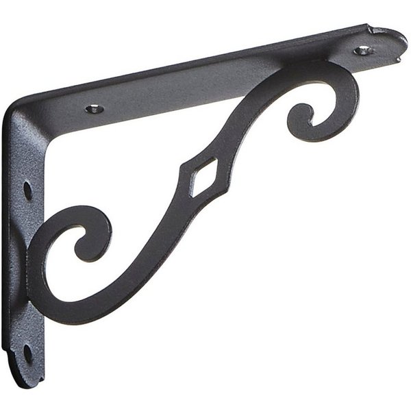 SO-TECH® Wandregalhalter Regalkonsole BLACKLINE II schwarz Tragkraft 30 kg pro Paar, 1-tlg., 1 Stück, 12,5 x 9 x 2,5 cm