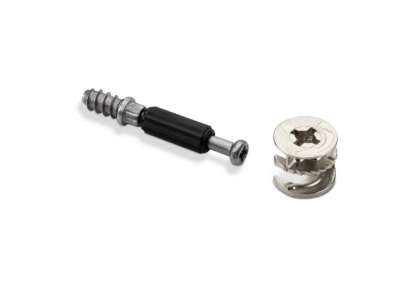 SO-TECH® Winkelbeschlag Korpusverbinder JETFIX / RASTEX mit Dübel Möbelverbinder Ver (50 St), Möbelverbinder Verbindungsbeschläge – Bild 2 von 4