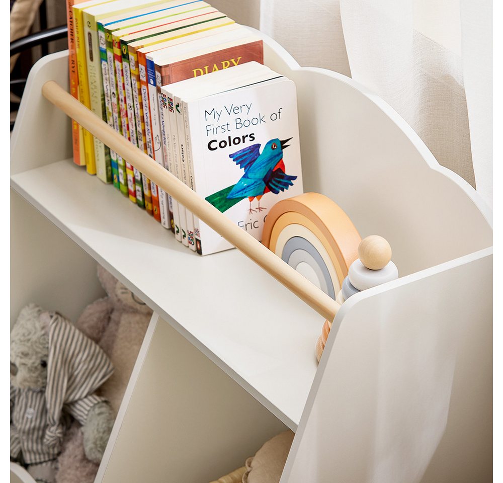 SoBuy Bücherregal KMB100, Kinderregal mit 5 Fächern Aufbewahrungsregal – Bild 5 von 5