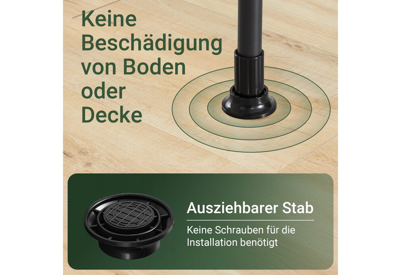 SoBuy Garderobenständer KLS04, Teleskop Kleiderständer, offener Kleiderschrank verstellbar, Garderobenständer mit Kleiderstange, Schuhablage, Schlafzimmer, Flur – Bild 4 von 5