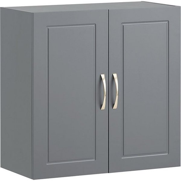 SoBuy Hängeschrank FRG231, Hängeschrank Badezimmerschrank Badschrank Wandschrank Küchenschrank, 30 x 60 x 60 cm, mit 2 Türen, Bad, Küche