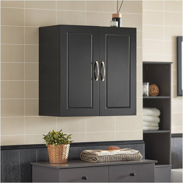 SoBuy Hängeschrank FRG231, Hängeschrank Badezimmerschrank Badschrank Wandschrank Küchenschrank, 30 x 60 x 60 cm, mit 2 Türen, Bad, Küche