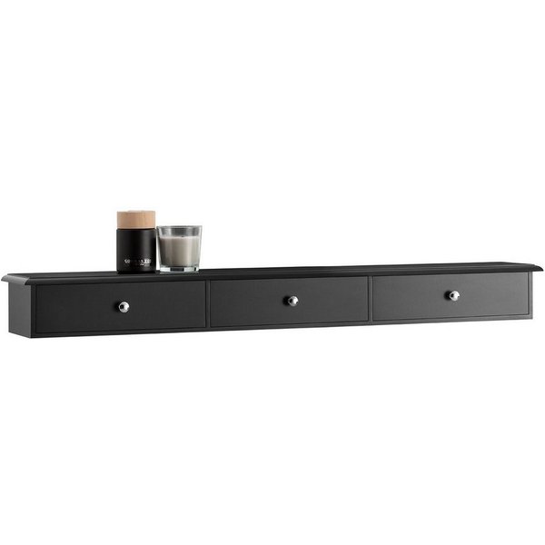 SoBuy Hängeschrank FRG43, Wandschrank mit 2/3 Schubladen, Badezimmerschrank Wandgarderobe mit Schubladen Hängeschrank Wandregal Hängeregal