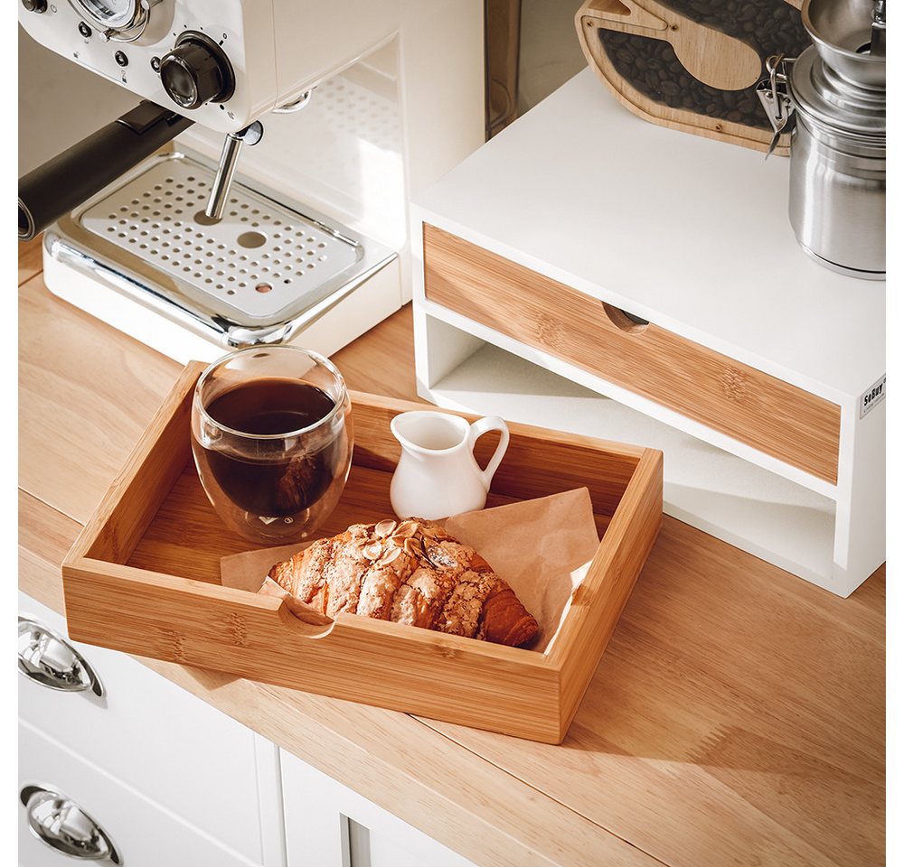 SoBuy Kapselspender FRG180, Kaffeekapsel Box Kapselständer Aufbewahrungsbox Schubladenbox – Bild 4 von 5