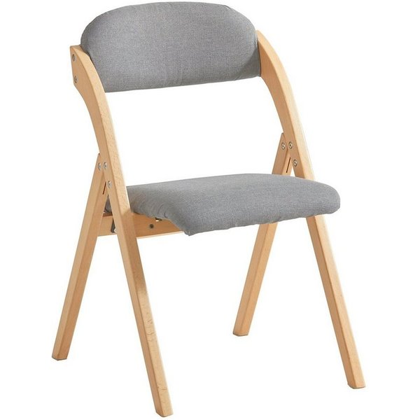 SoBuy Klappstuhl FST92, Esszimmerstuhl Gartenstuhl Klappbar, Küchenstuhl, Holzstuhl, Klappstuhl mit Rückenlehne, bis 120 kg Belastbar, für Balkon & Küche