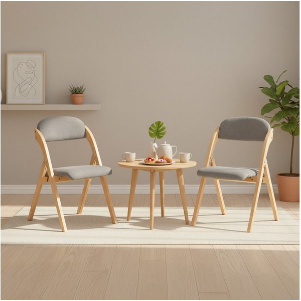 SoBuy Klappstuhl FST92, Esszimmerstuhl Gartenstuhl Klappbar, Küchenstuhl, Holzstuhl, Klappstuhl mit Rückenlehne, bis 120 kg Belastbar, für Balkon & Küche