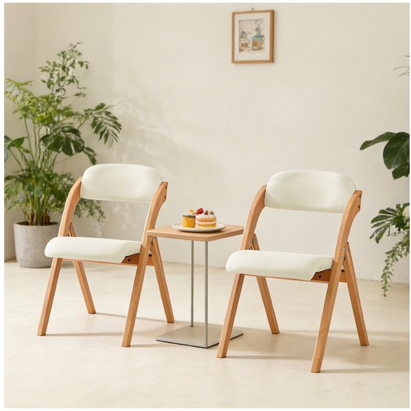 SoBuy Klappstuhl FST92, Esszimmerstuhl Gartenstuhl Klappbar, Küchenstuhl, Holzstuhl, Klappstuhl mit Rückenlehne, bis 120 kg Belastbar, für Balkon & Küche