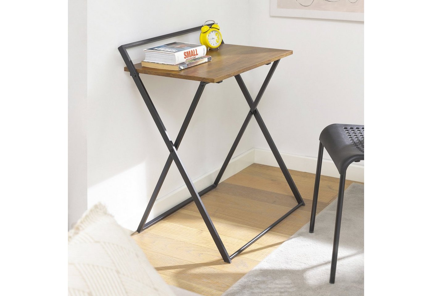 SoBuy Klapptisch FWT88, Kleiner Schreibtisch klappbar Computertisch Arbeitstisch Beistelltisch – Bild 3 von 5